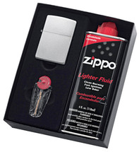 Zippo All-in-One Gif Set - Brushed Chrome