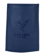 Colibri Leather Lighter/Cutter Case - Blue XL