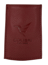 Colibri Leather Lighter/Cutter Case - Red