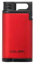 Belmont Single Jet Lighter - Red & Black