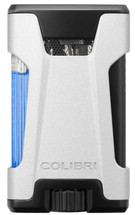 Colibri Rebel Double Jet Lighter - Matte Silver