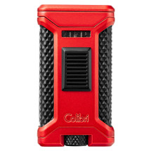 Colibri Ascari Triple Jet Lighter + Slide Punch - Red