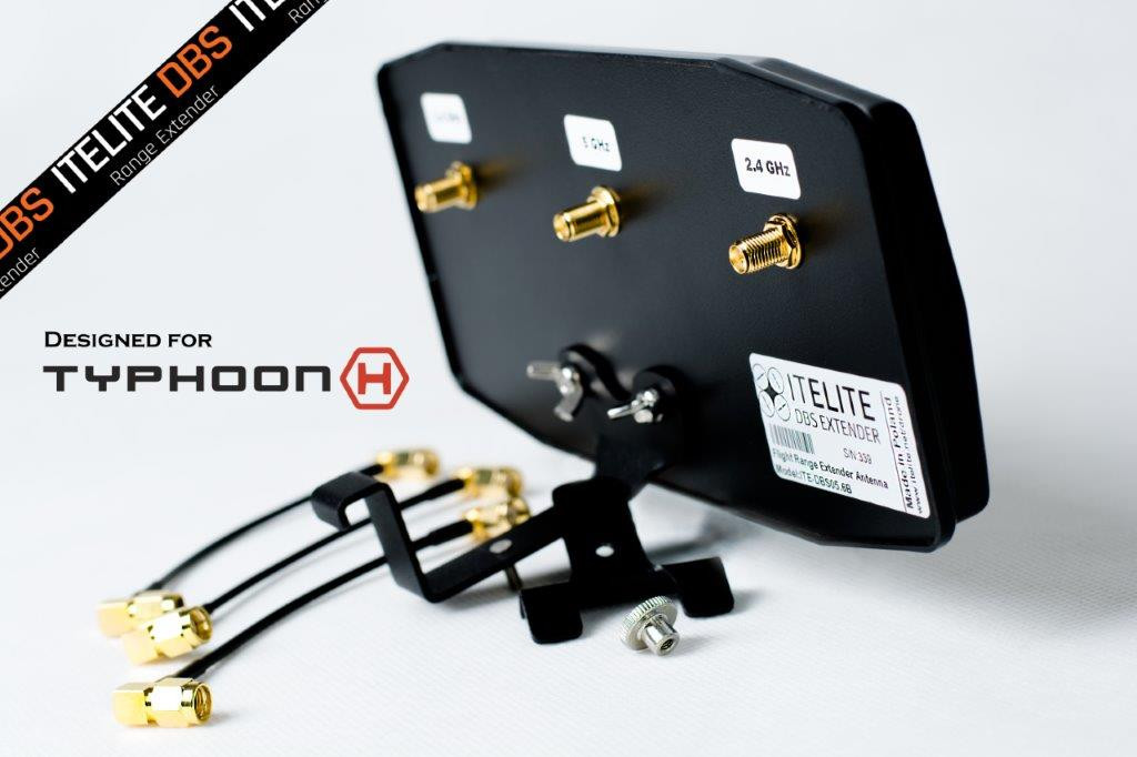 ITELITE DBS MaxxRange Extender Antenna ITE-DBS07.8B Typhoon H 520 Black