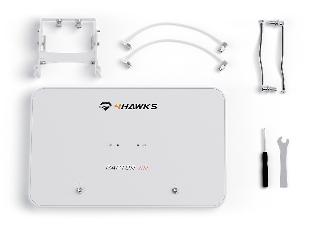 4Hawks Raptor XR Range Extender Antenna | DJI P4 PRO / P4 ADV / Inspire 2 (RAPTORXR)