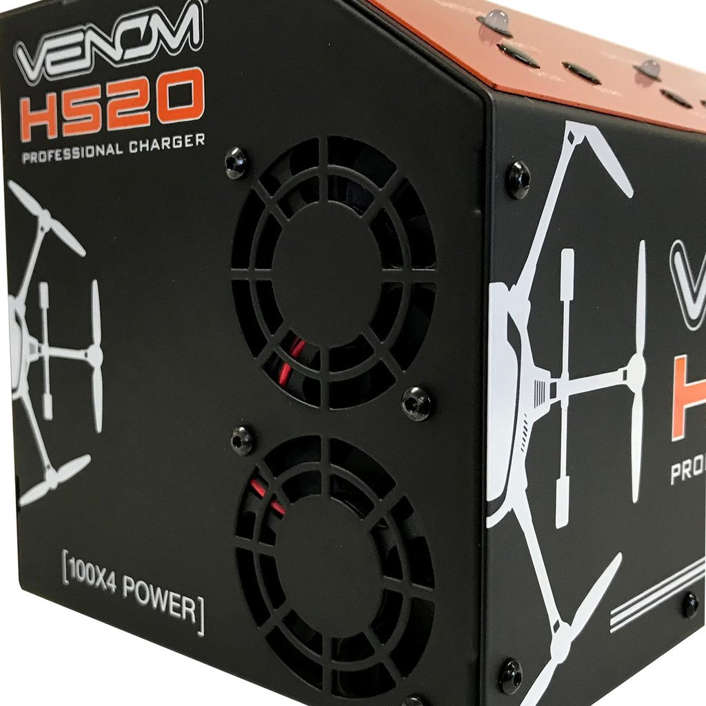 Venom Pro Yuneec H520 & Typhoon H+ 4-Port Battery Charger w/ Dual USB Outputs