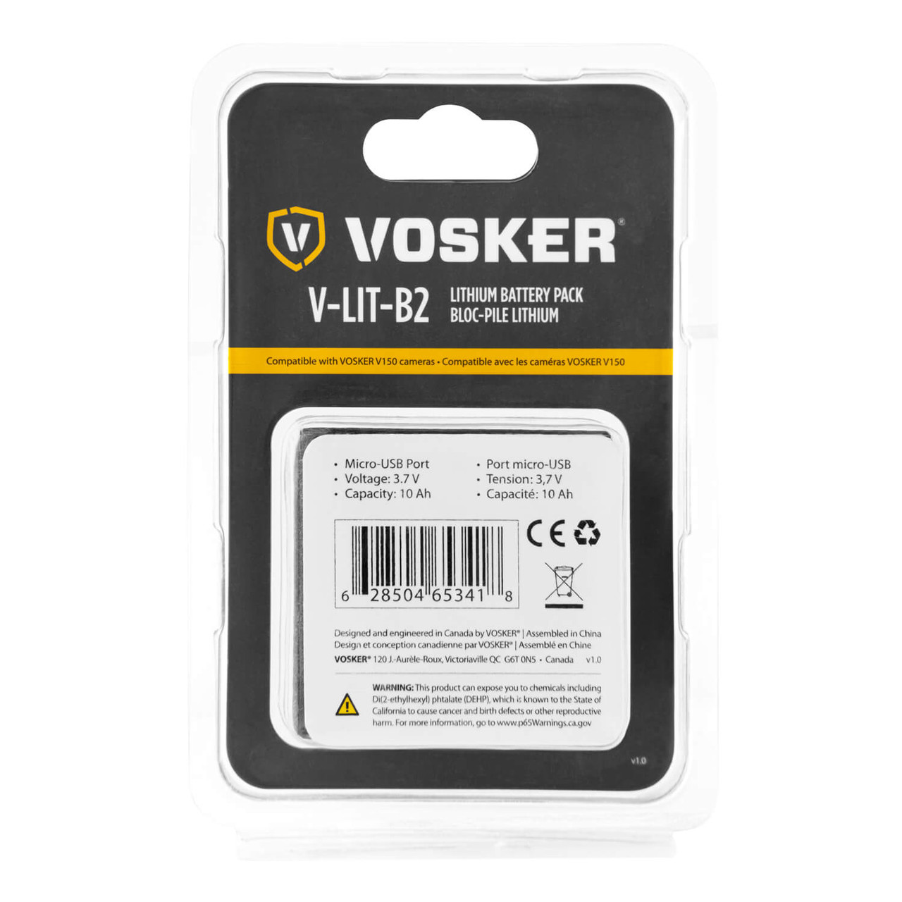 VOSKER V150 Rechargeable Lithium Battery Pack (V-LIT-B2)