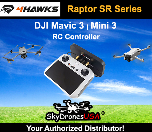 4Hawks Raptor SR Range Extender Antenna | DJI Mavic 3 | Mini 3 Pro (A138S)