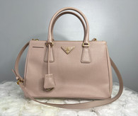 Prada Saffiano Double Zip Lux Tote