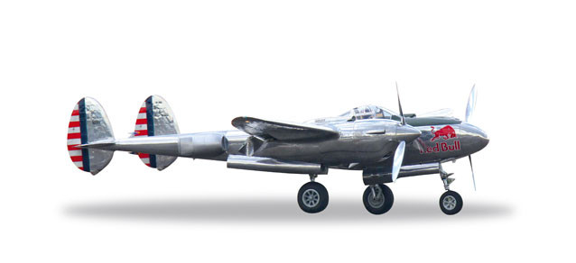 Herpa Flying Bulls Lockheed P 38 Lightning 172 Aircraft - 