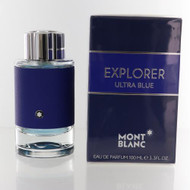 Mont Blanc Explorer Ultra Blue 3.3 Oz Eau De Parfum Spray by Mont Blanc NEW Box for Men