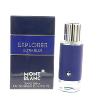 Mont Blanc Explorer Ultra Blue 1 Oz Eau De Parfum Spray by Mont Blanc NEW Box for Men