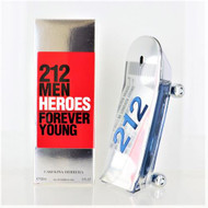 212 Heroes Forever Young 3.0 Oz Eau De Toilette Spray by Carolina Herrera NEW Box for Men