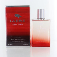 Red Line 3.0 Oz Eau De Toilette Spray by La Rive NEW Box for Men