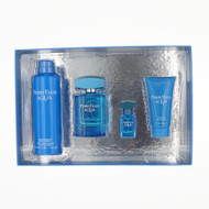 Perry Ellis Aqua 4 Piece Gift Set with 3.4 Oz by Perry Ellis NEW For Men