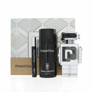 Paco Rabanne Phantom 3 Piece Gift Set with 3.4 Oz by Paco Rabanne NEW For Men