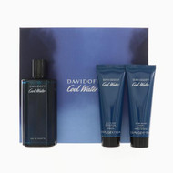 Cool Water 3 Piece Gift Set with 4.2 Oz by Davidoff NEW For Men