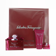 Signorina Ribelle 3 Piece Gift Set with 3.4 Oz by Salvatore Ferragamo NEW For Women