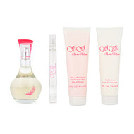 Paris Hilton Can Can By Paris Hilton | 4 Piece Gift Set - 3.4 Oz Eau De Parfum Spray, 0.34 Oz Eau De Parfum Spray, 3.0 Oz Body Lotion, 3.0 Oz Shower Gel | Fragrance For Women