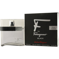 Ferragamo F Black 3.4 Oz Eau De Toilette By Salvatore Ferragamo New Box Men