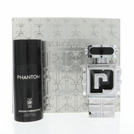 Paco Rabanne Phantom 2 Piece Gift Set with 3.4 Oz by Paco Rabanne NEW For Men