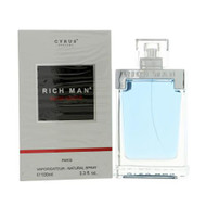 Rich Man 3.3 Oz Eau De Toilette Spray by Cyrus NEW Box for Men