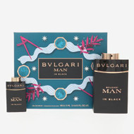 Bvlgari Man In Black 2 Piece Gift Set with 3.4 Oz by Bvlgari NEW For Men