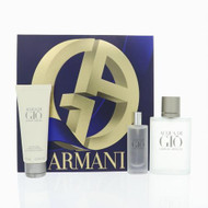 Acqua Di Gio 3 Piece Gift Set with 3.4 Oz by Giorgio Armani NEW For Men