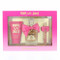 Viva La Juicy By Juicy Couture 3 Piece Gift Set - 3.4 Oz Eau De Parfum Spray, 0.33 Oz Eau De Parfum Spray, 4.2 Oz Body Souffle For Women - Gift Set (719346228817)
