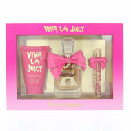 Viva La Juicy 3 Piece Gift Set with 3.4 Oz by Juicy Couture NEW For Women