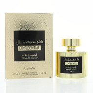 Confidential Private Gold 3.4 Oz Eau De Parfum Spray by Lattafa NEW Box for Men