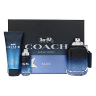 Coach Blue 3 Piece Gift Set - 3.3 Oz Eau De Toilette Spray, 0.50 Oz Eau De Toilette Spray, 3.3 Oz All-Over Shower Gel by Coach Gift Set for Men