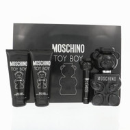 Moschino Toy Boy By Moschino 4 Piece Gift Set - 3.4 Oz Eau De Parfum Spray, 0.3 Oz Eau De Parfum Spray, 3.4 Oz Bath & Shower Gel, 3.4 Oz After Shave Balm For Men - Gift Set (8011003885718)