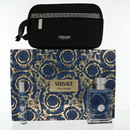 Versace Pour Homme 3.4 Oz Eau De Toilette Spray by Versace Gift Set for Men