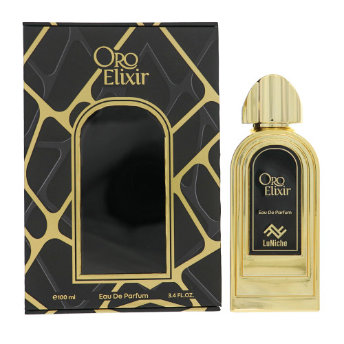 Oro Elixir By Luniche 3.4 Oz Eau De Parfum Spray For Unisex - Box (850039142772)