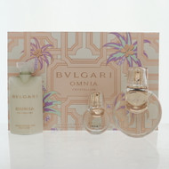 Bvlgari Omnia Crystalline 3 Piece Gift Set - 2.2 Oz Eau De Toilette Spray, 0.5 Oz Eau De Toilette Spray,  Body Lotion by Bvlgari Gift Set for Women