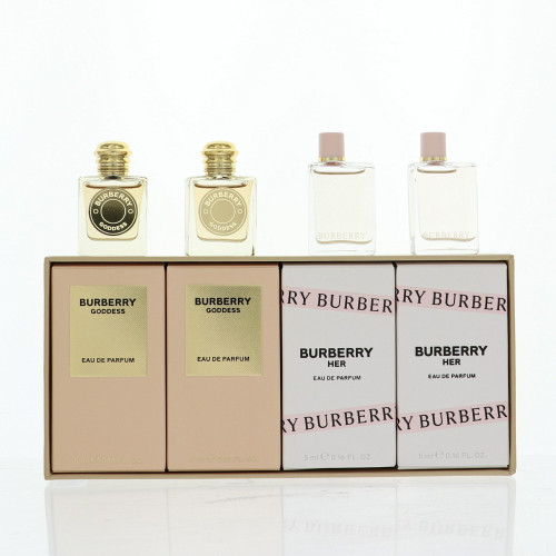 Burberry By Burberry 4 Piece Gift Set For Women - 0.16 Oz Her Eau De Parfum Spray, 0.16 Oz Her Eau De Parfum Spray, 0.16 Oz Goddess Eau De Parfum Spray, 0.16 Oz Goddess Eau De Parfum Spray For Women - Gift Set (3616305443625)