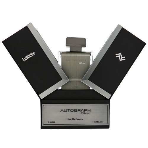 Autograph Silver By Luniche 3.0 Oz Eau De Parfum Spray For Unisex - Box (850039142536)