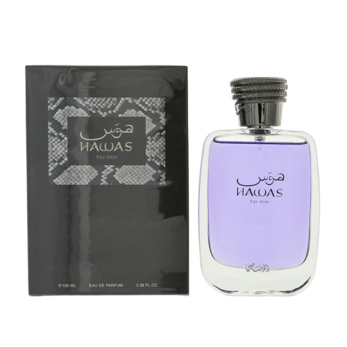 Hawas By Rasasi 3.38 Oz Eau De Parfum Spray For Men - Box (614514331026)