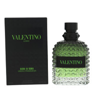 Born In Roma Green Stravaganza 3.4 Oz Eau De Toilette Spray by Valentino Box for Men