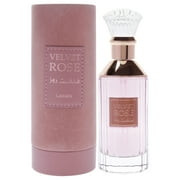 Velvet Rose By Lattafa 3.4 Oz Eau De Parfum Spray For Men - Box (6291108737101)
