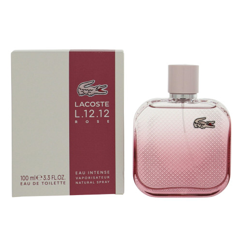Lacoste L.12.12 Rose Eau Intense By Lacoste 3.3 Oz Eau De Parfum Spray For Women - Box (3386460149266)
