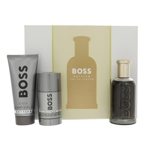 Boss #6 By Hugo Boss 3 Piece Gift Set - 3.3 Oz Eau De Parfum Spray, 3.3 Oz Shower Gel, 2.4 Oz Deodorant Stick For Men - Gift Set (3616304961236)