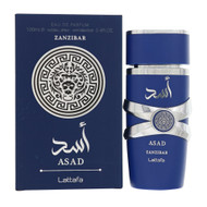 Asad Zanzibar 3.4 Oz Eau De Parfum Spray by Lattafa Box for Men