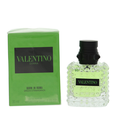 Born In Roma Green Stravaganza By Valentino 1.0 Oz Eau De Parfum Spray For Women - Box (3614274024777)