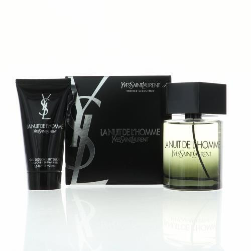La Nuit De L'homme Yves Saint Laurent By Yves Saint Laurent 2 Piece Gift Set - 3.3 Oz Eau De Toilette Spray, 1.6 Oz All - Over Shower Gel For Men - Gift Set (3660732601493)