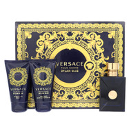Versace Dylan Blue By Versace 3 Piece Gift Set - 1.7 Oz Eau De Toilette Spray, 1.7 Oz Bath & Shower Gel, 1.7 Oz After Shave Balm For Men - Gift Set (8011003893522)