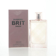 Burberry Brit Sheer 3.3 Oz Eau De Toilette Spray by Burberry NEW Box for Women