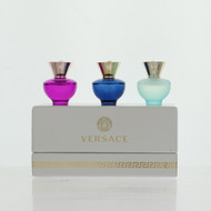 Versace Mini Set By Versace 3 Piece Gift Set - 0.17 Oz Eau De Parfum Splash, 0.17 Oz Eau De Parfum Splash, 0.17 Oz Eau De Toilette Splash For Women - Gift Set (8011003878734)