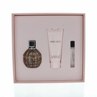 Jimmy Choo 3 Piece Gift Set- 3.3 Oz Eau De Parfum Spray by Jimmy Choo NEW Women