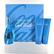 Cool Water 3.4 Eau De Toilette by Davidoff Gift Set for Women